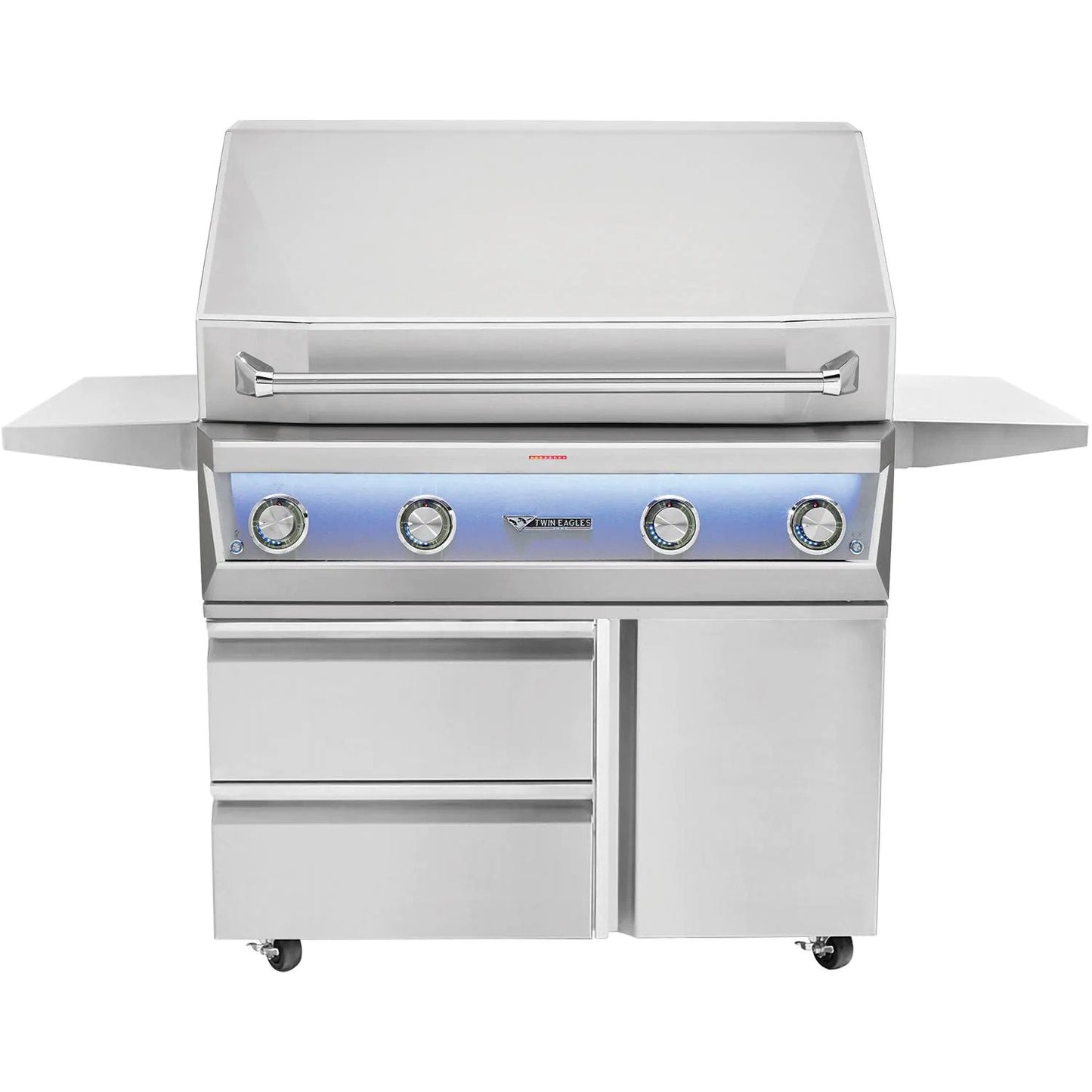 Twin Eagles Eagle One 42-Inch 3-Burner Grill with Sear Zone & Infrared Rotisserie Burner On Deluxe Cart image 0