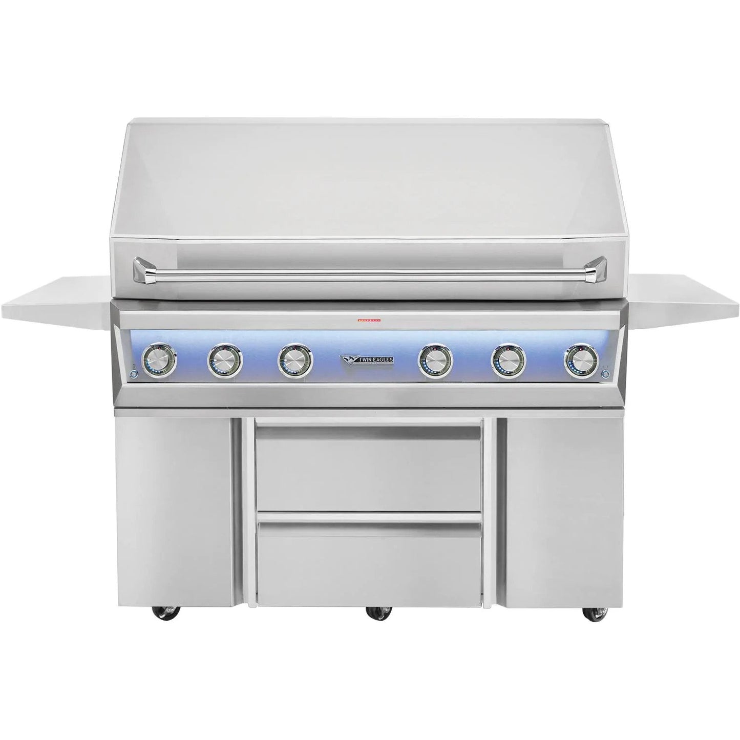 Twin Eagles Eagle One 54-Inch 4-Burner Grill with Sear Zone & Two Infrared Rotisserie Burners On Deluxe Cart image 0