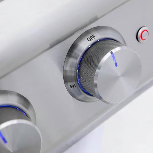 Blaze LTE+ Built-In Gas High Performance Power Burner w/ Wok Ring & Stainless Steel Lid