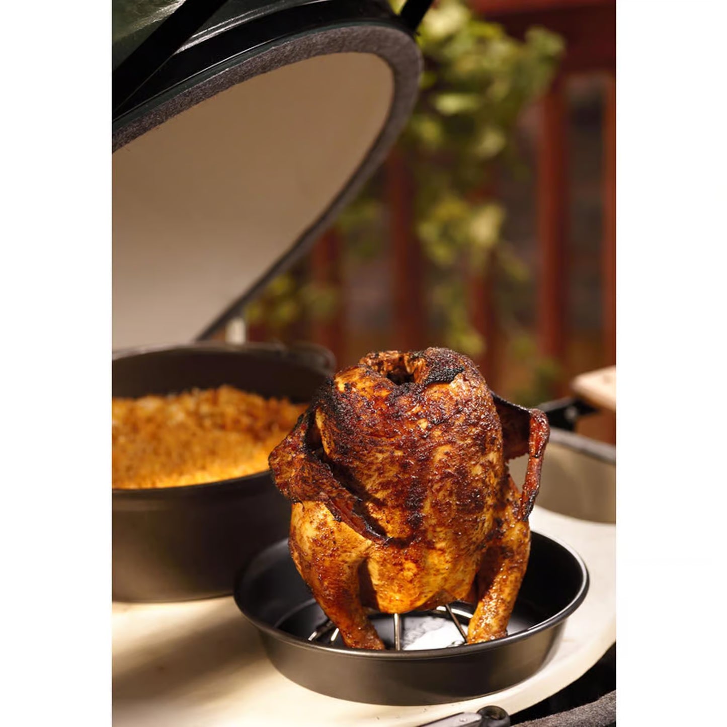 BGE Stainless Steel Vertical Chicken Roaster