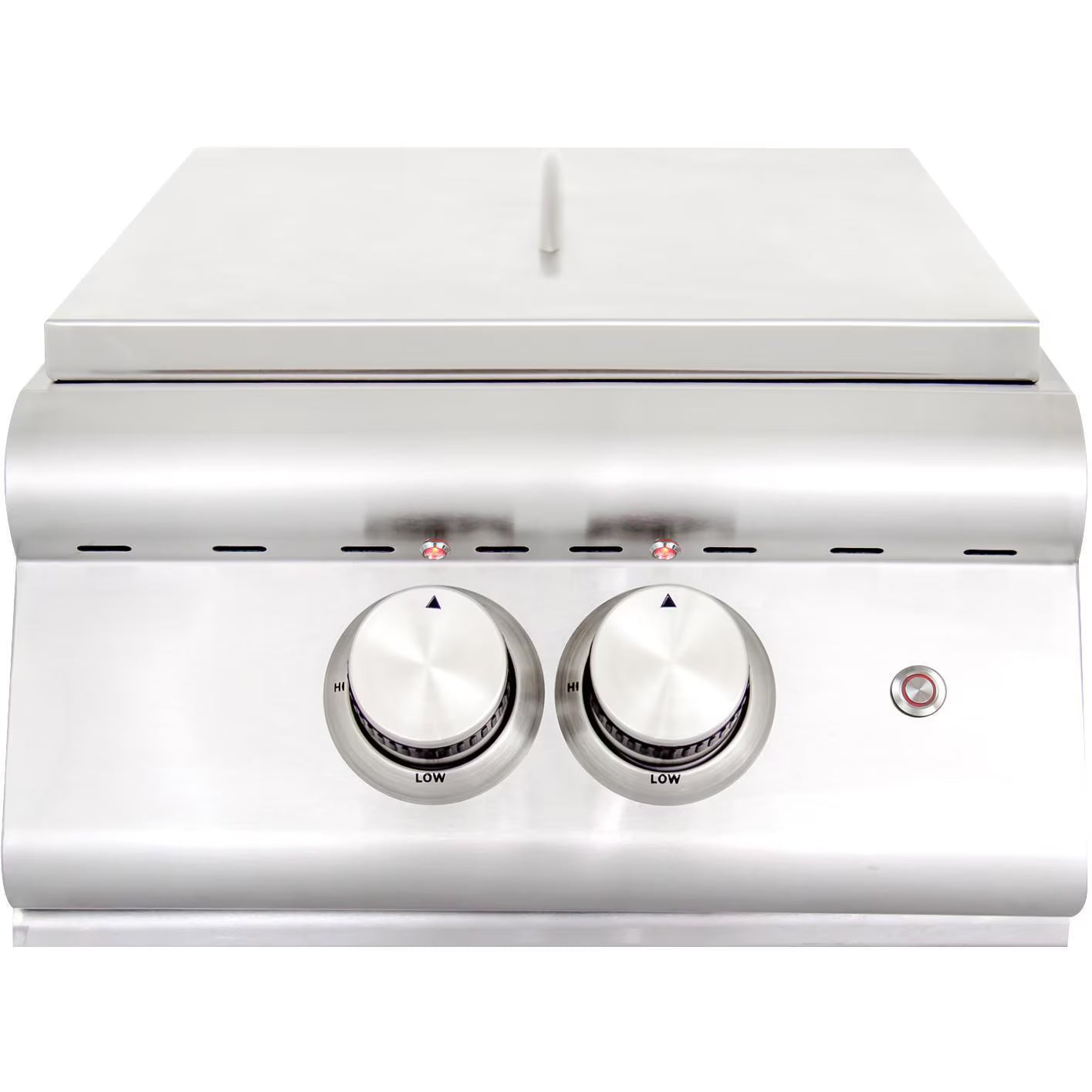 Blaze LTE Built-In High Performance Power Burner w/ Wok Ring & Stainless-Steel Lid