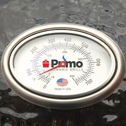 Primo All-In-One Oval Large 300 Ceramic Kamado Grill With Cradle, Side Shelves, And Stainless Steel Grates