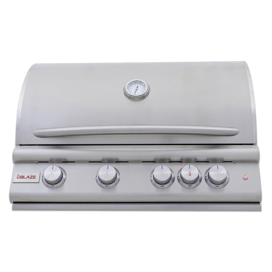 Blaze LTE+ 32-Inch 4-Burner Built-In Gas Grill w/ Lift-Assist Hood & Rear Infrared Burner
