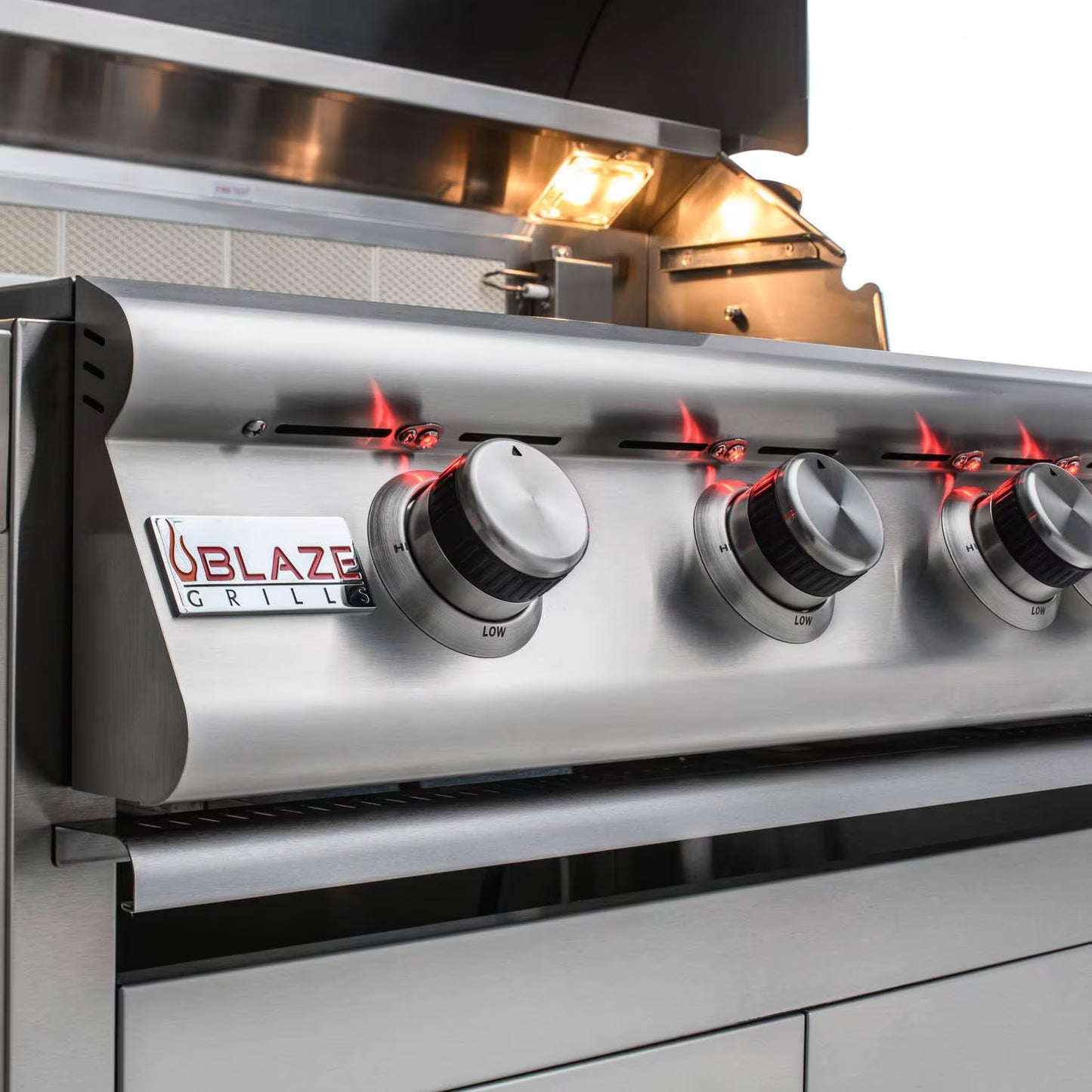 Blaze LTE 40-Inch 5-Burner Built-In Gas Grill w/ Rear Infrared Burner & Grill Lights
