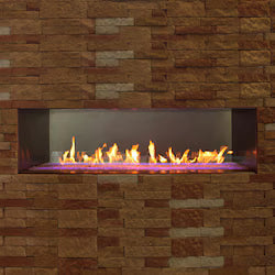 Empire 48" or 60" Linear Outdoor Stainless Steel Fireplace