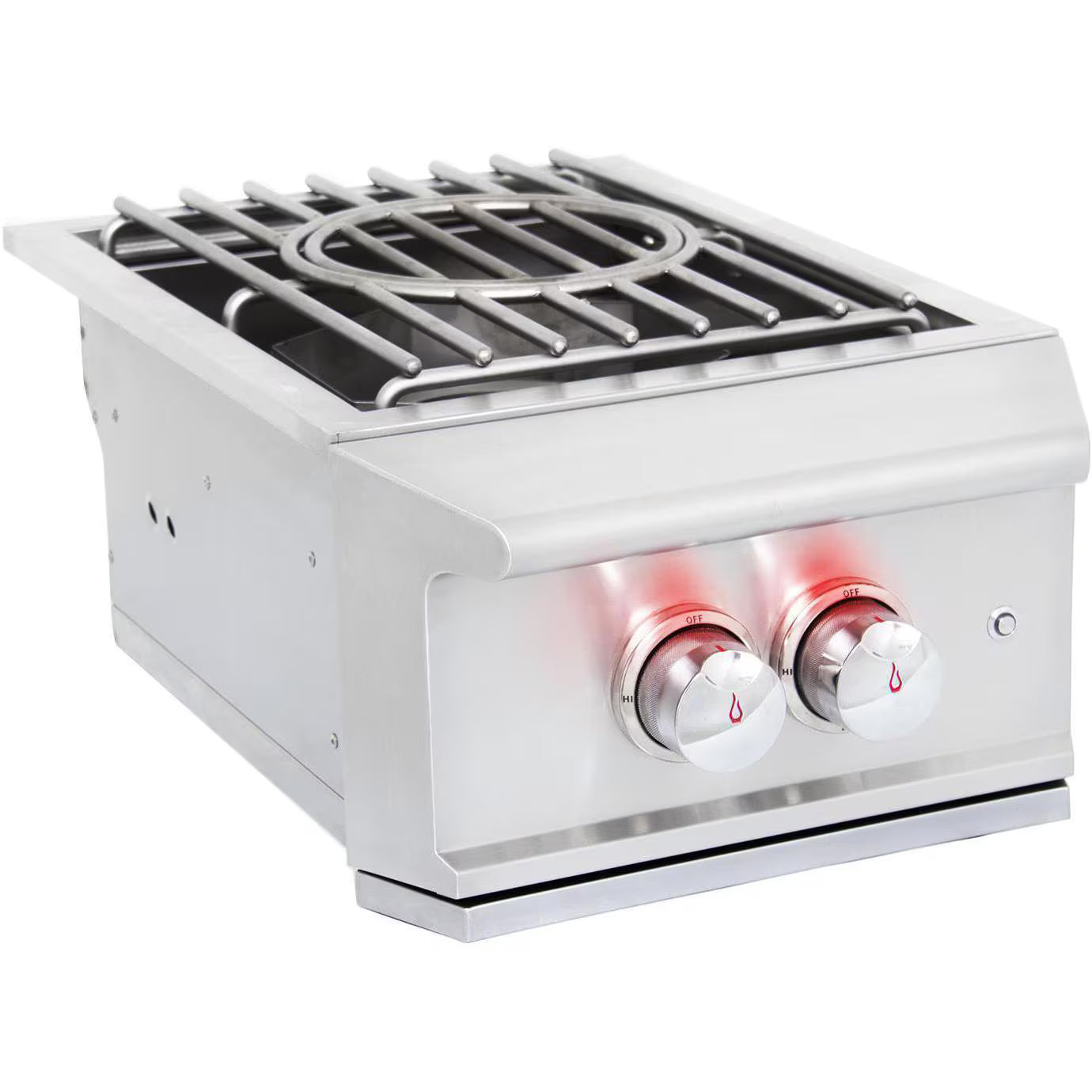 Blaze Professional LUX Built-In High Performance Power Burner w/ Wok Ring & Stainless Steel Lid