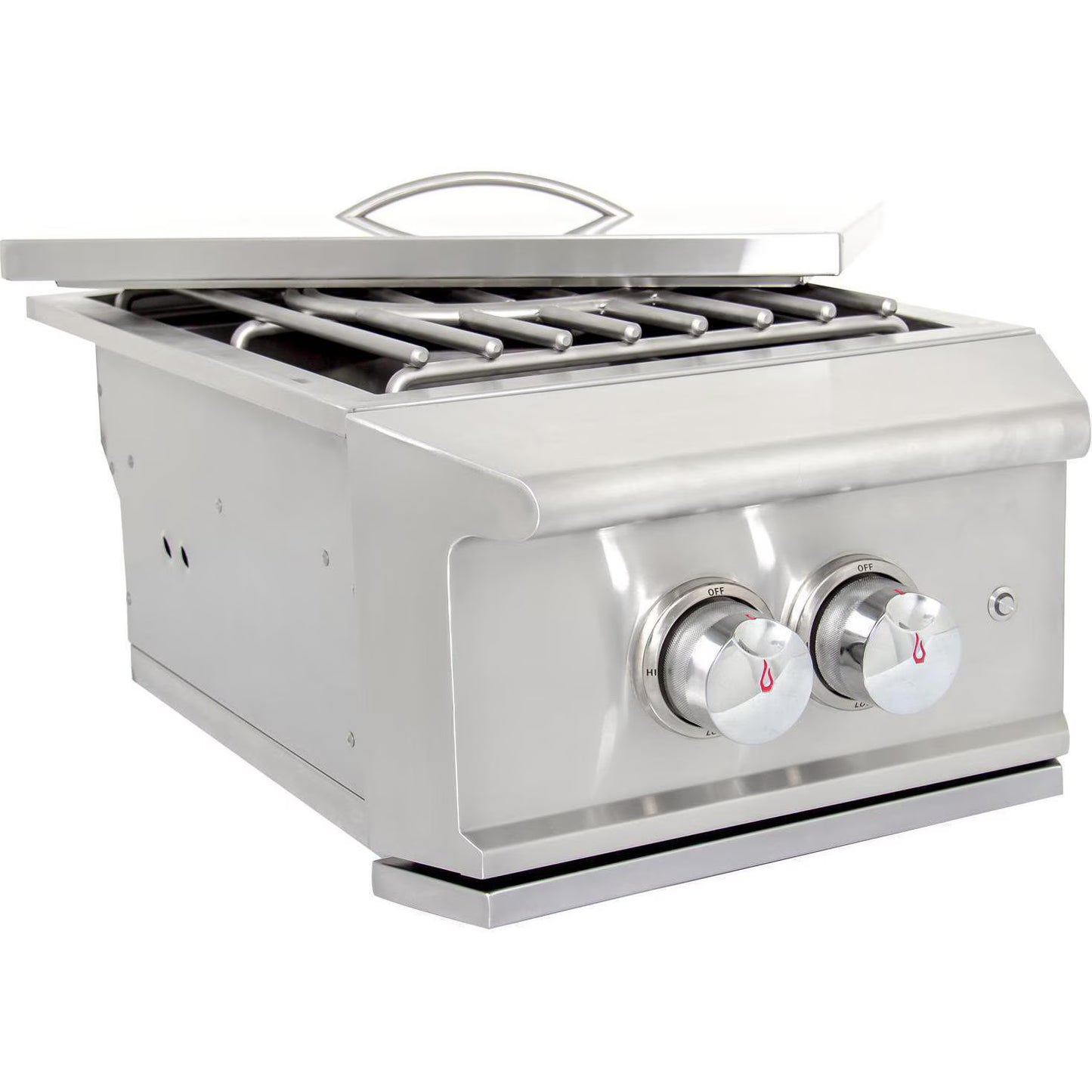 Blaze Professional LUX Built-In High Performance Power Burner w/ Wok Ring & Stainless Steel Lid