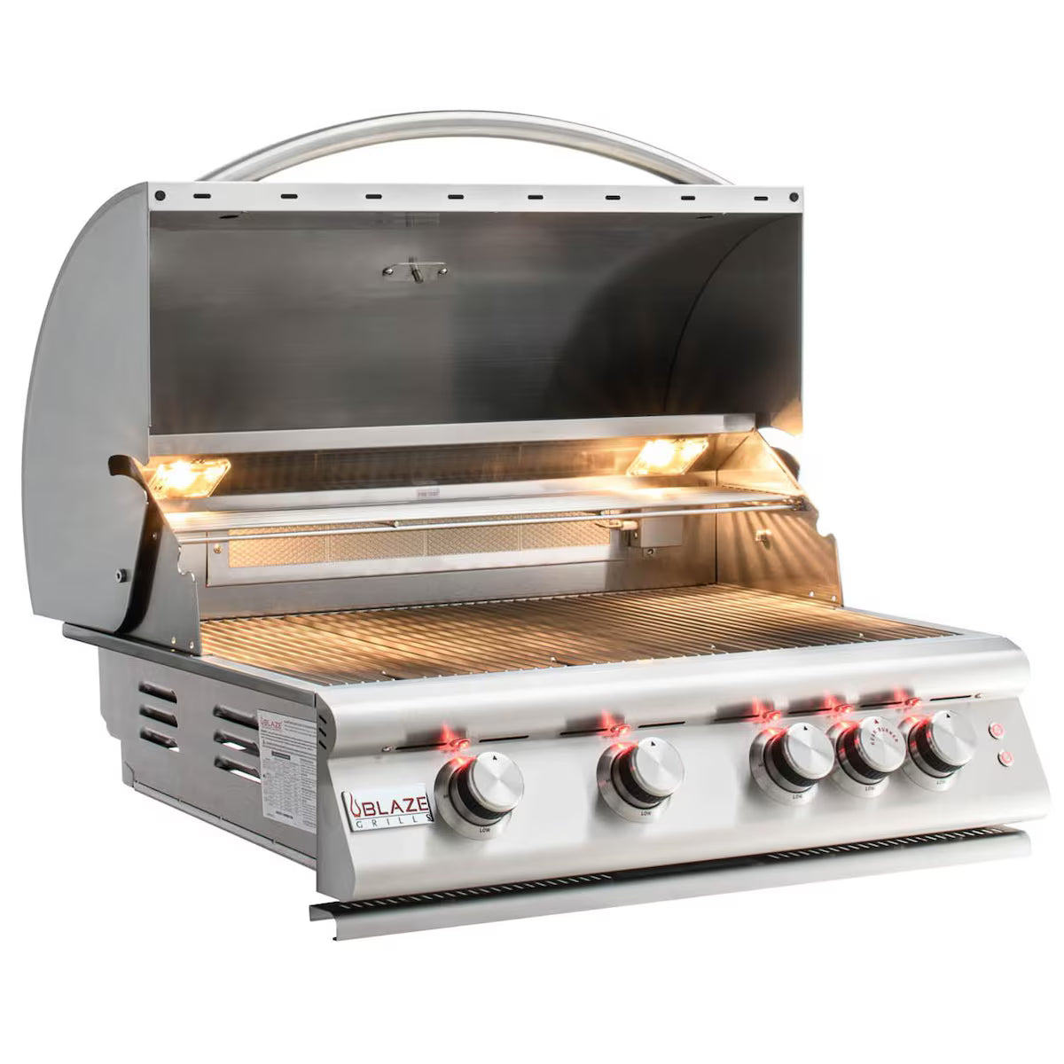 Blaze LTE 32-Inch 4-Burner Built-In Gas Grill w/ Rear Infrared Burner & Grill Lights