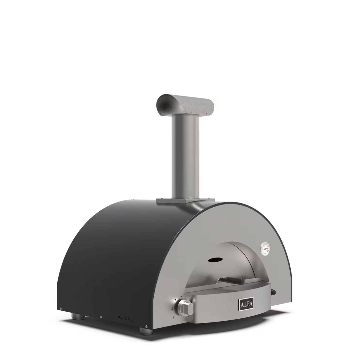 Alfa Classico 2 Pizze; Gas-Fired Pizza Oven. Ardesia Grey Wood Burning Hybrid Kit (Sold Separately)