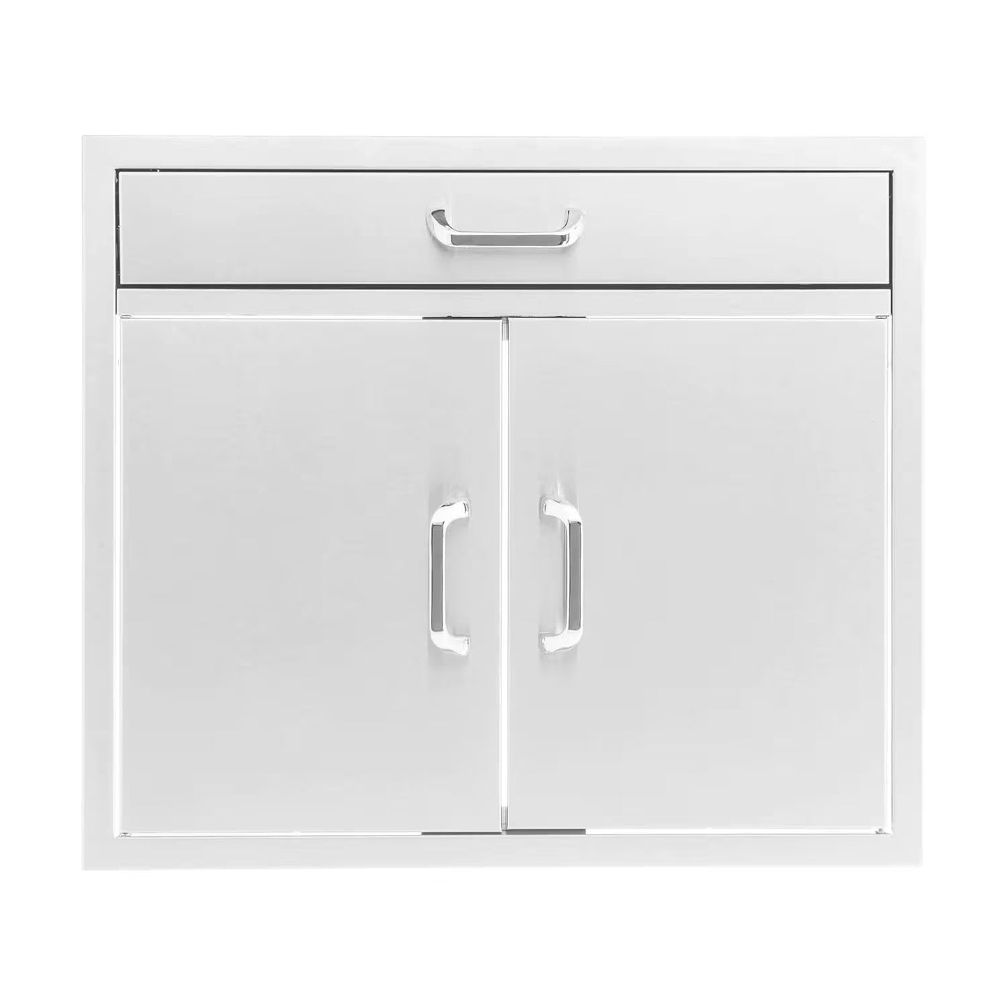 The Grill Guys 30-in Stainless Steel Double Door & Single Drawer Combo