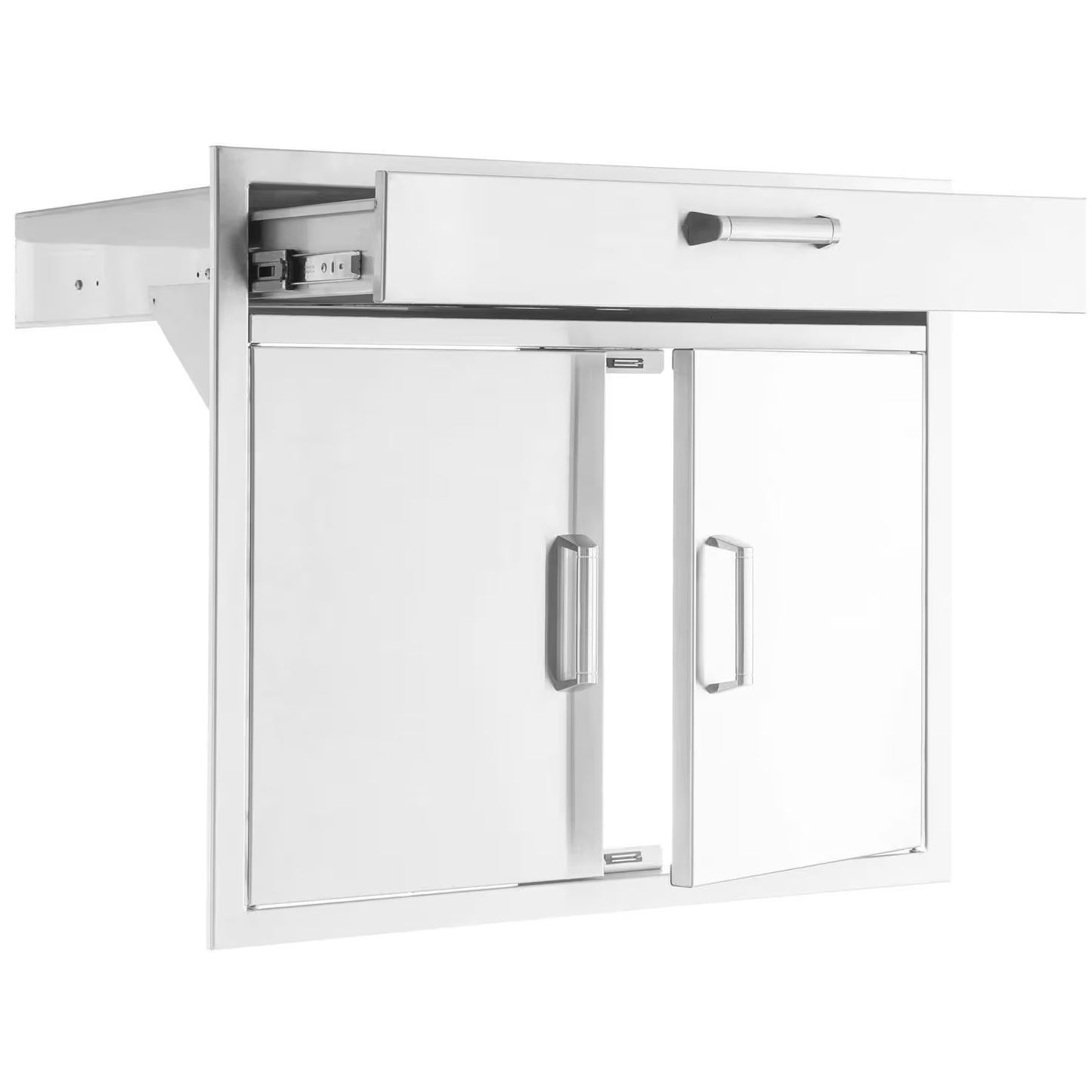 The Grill Guys 30-in Stainless Steel Double Door & Single Drawer Combo