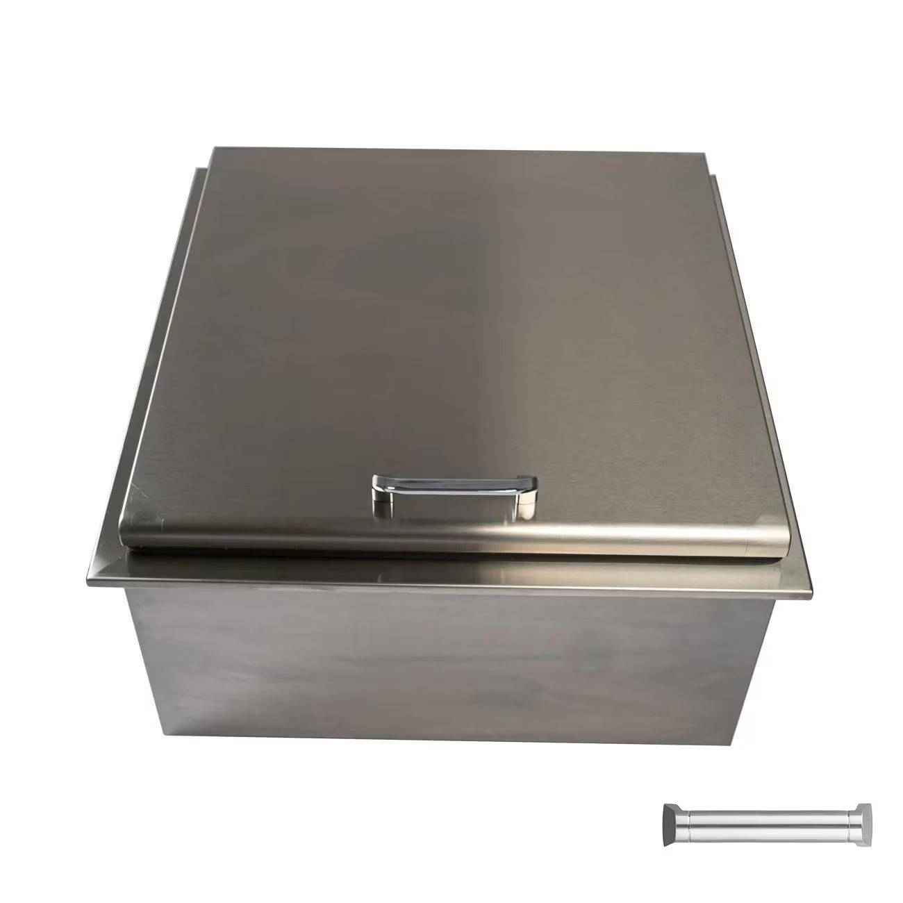 The Grill Guys 25-in Drop-In Ice Bin Cooler w/ Condiment Holder