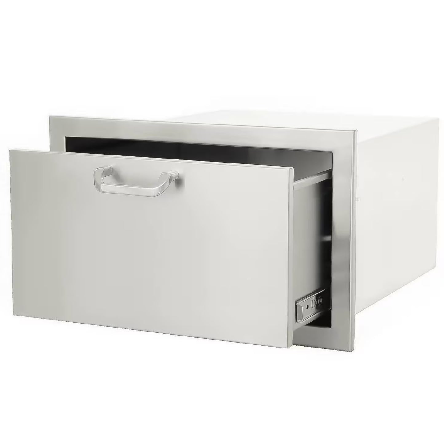 The Grill Guys 30 X 15-in Stainless Steel Single Access Drawer