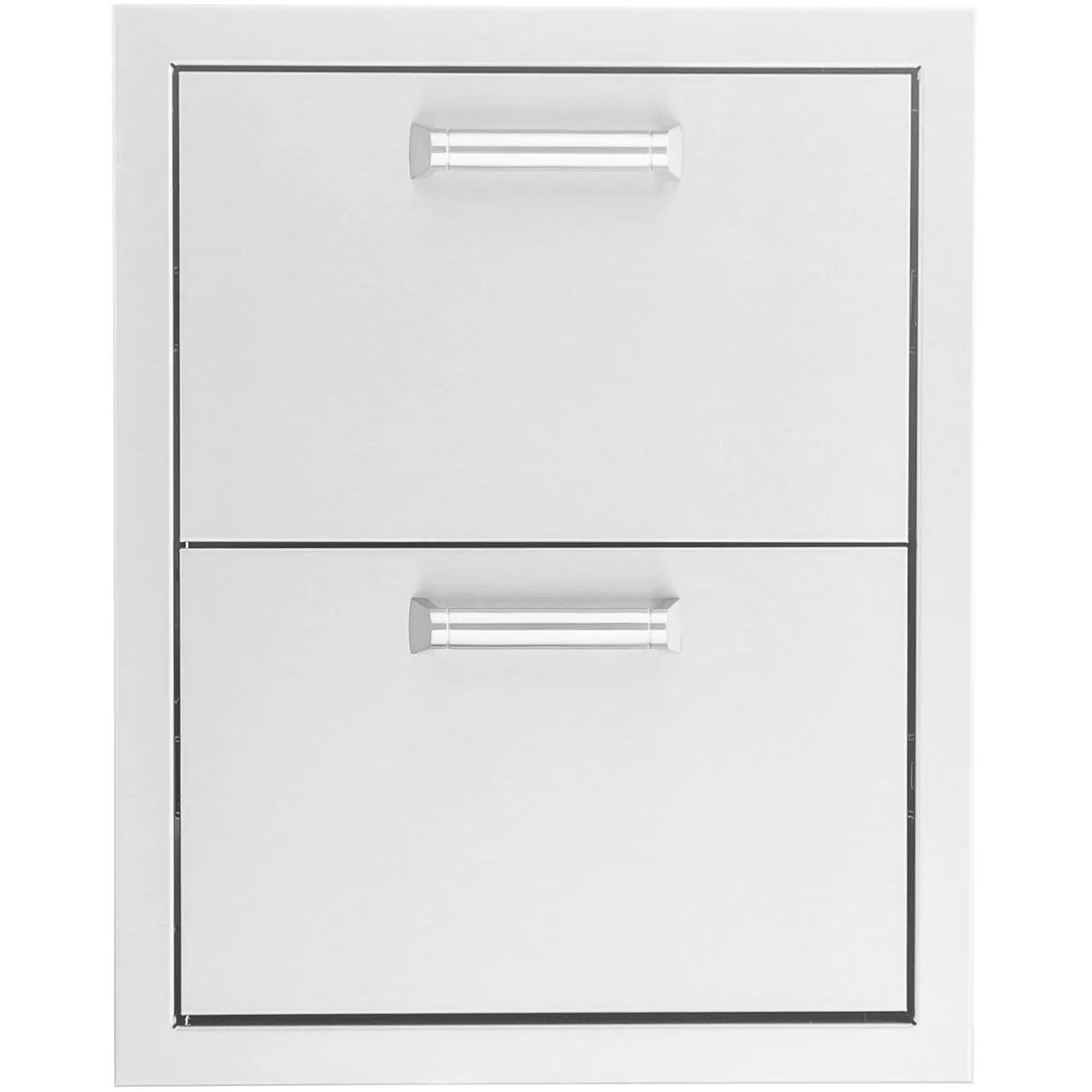 The Grill Guys 16-in Stainless Steel Double Access Drawer