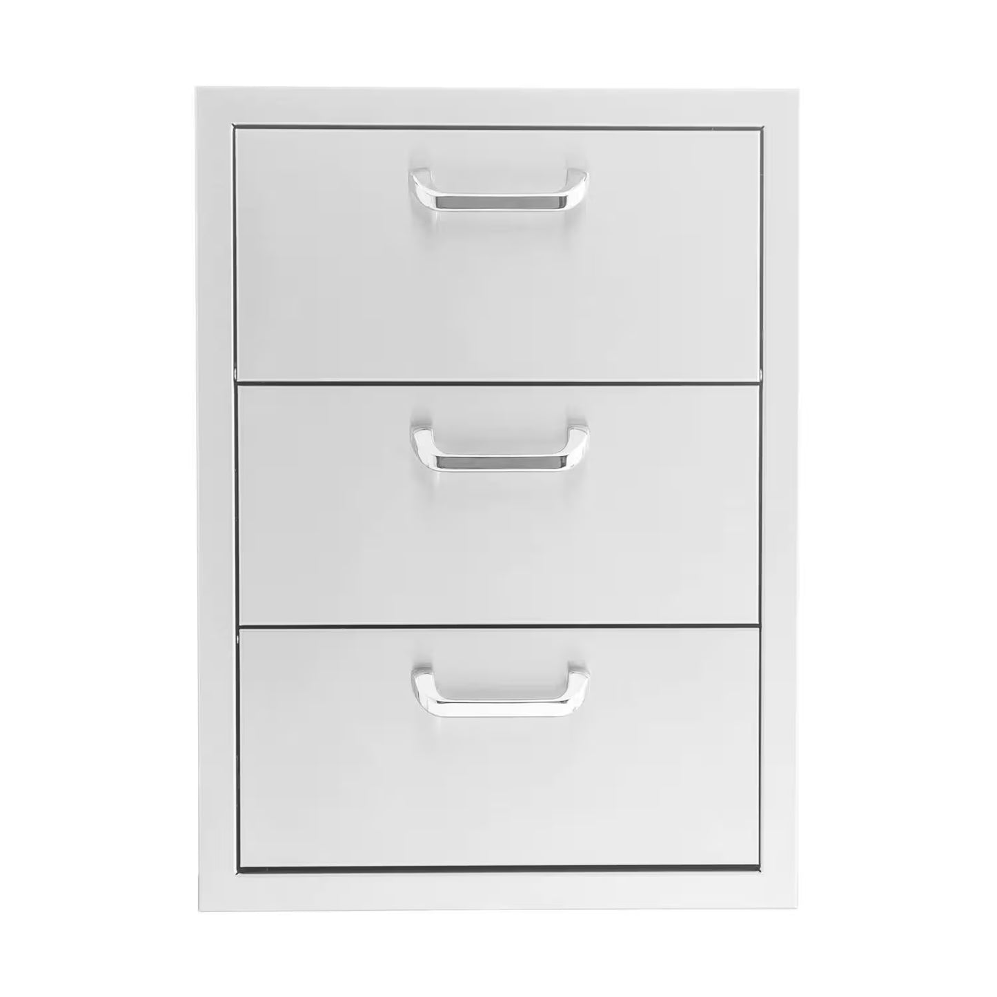 The Grill Guys 16-in Stainless Steel Triple Access Drawer
