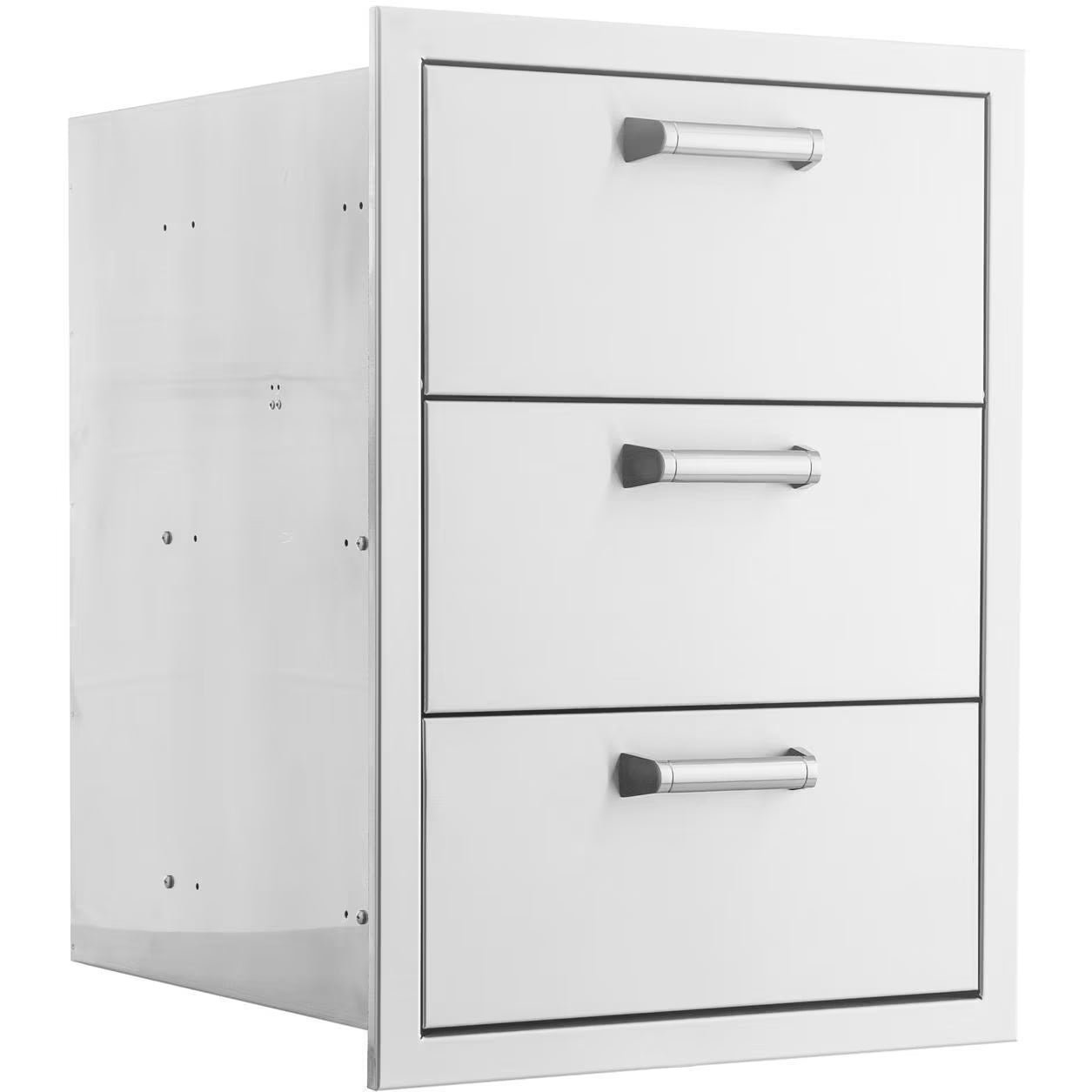The Grill Guys 16-in Stainless Steel Triple Access Drawer