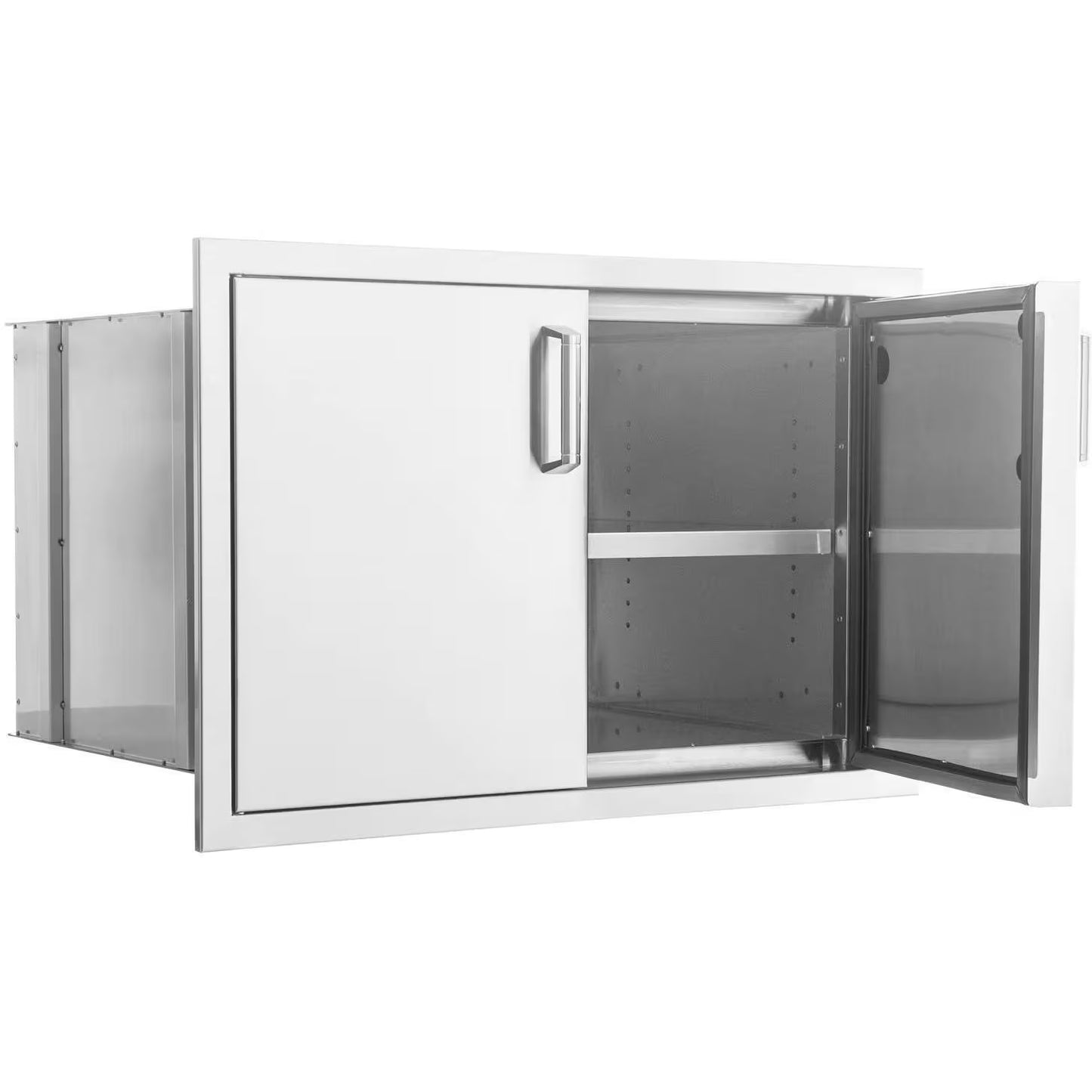The Grill Guys 32-in Stainless Steel Sealed Dry Storage Pantry w/ Shelf