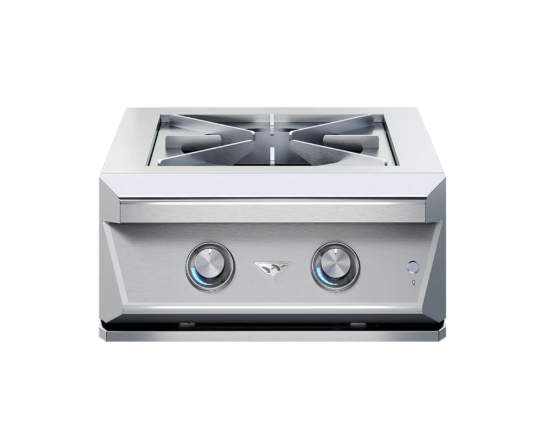 Twin Eagles Built-In Power Burner with Reversible Heavy Duty Grate & Stainless Steel Lid