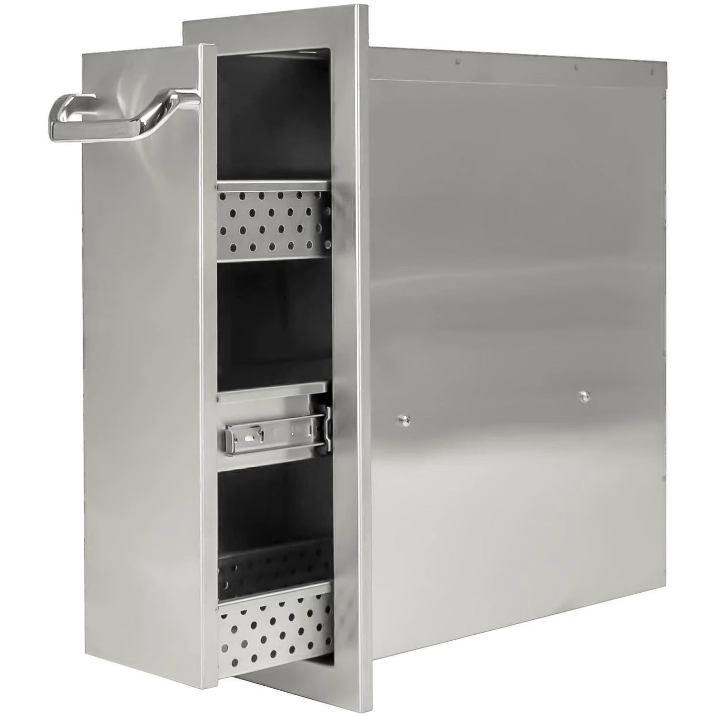 The Grill Guys 8-in Stainless Steel Spice Rack