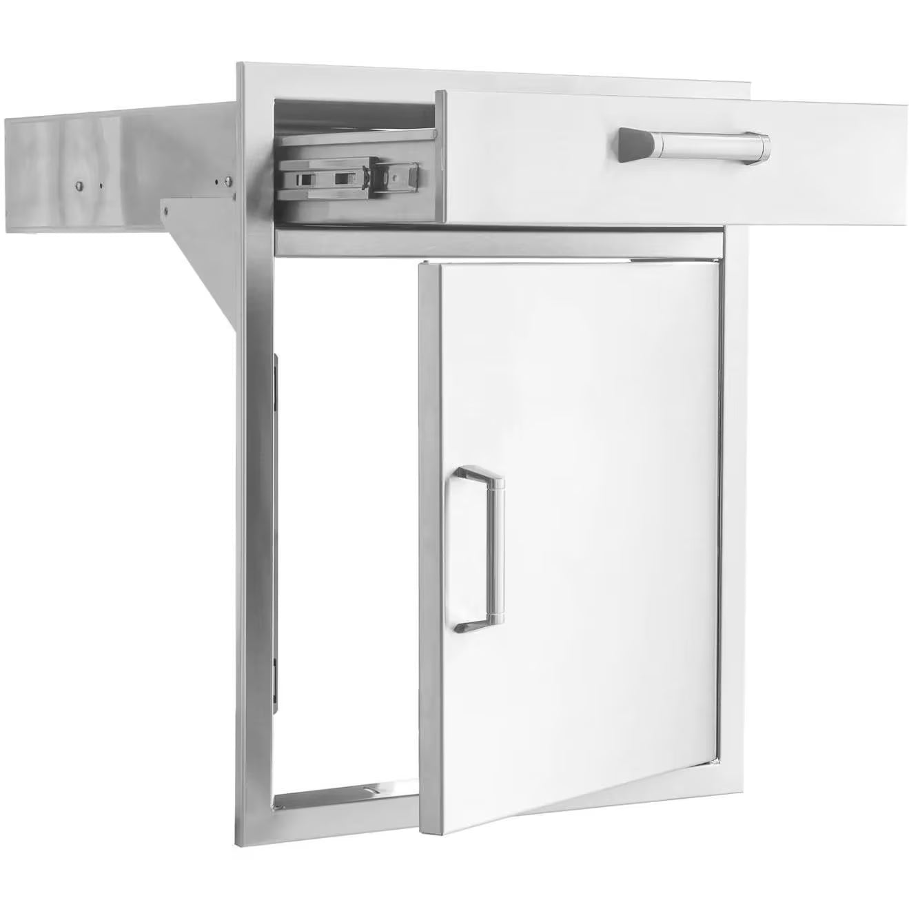 The Grill Guys 21-in Stainless Steel Single Access Door & Drawer Combo