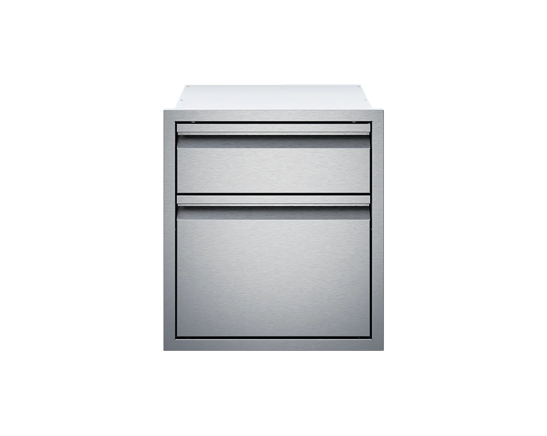 Twin Eagles Stainless Steel Double Access Drawer