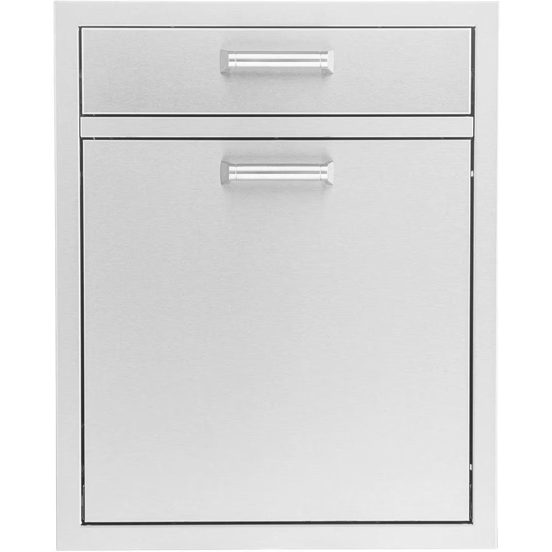 The Grill Guys 20-in Stainless Steel Single Drawer w/ Roll-Out Trash & Recycling Bin Combo