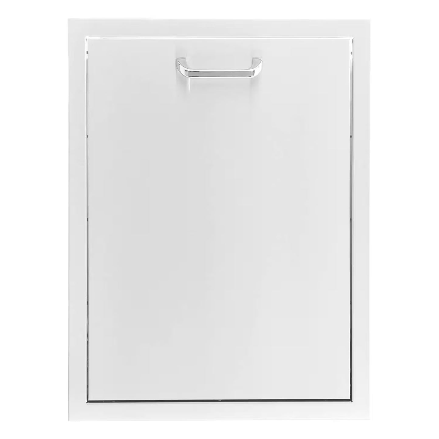 The Grill Guys 20-in Stainless Steel Roll-Out Double Trash & Recycling Bin