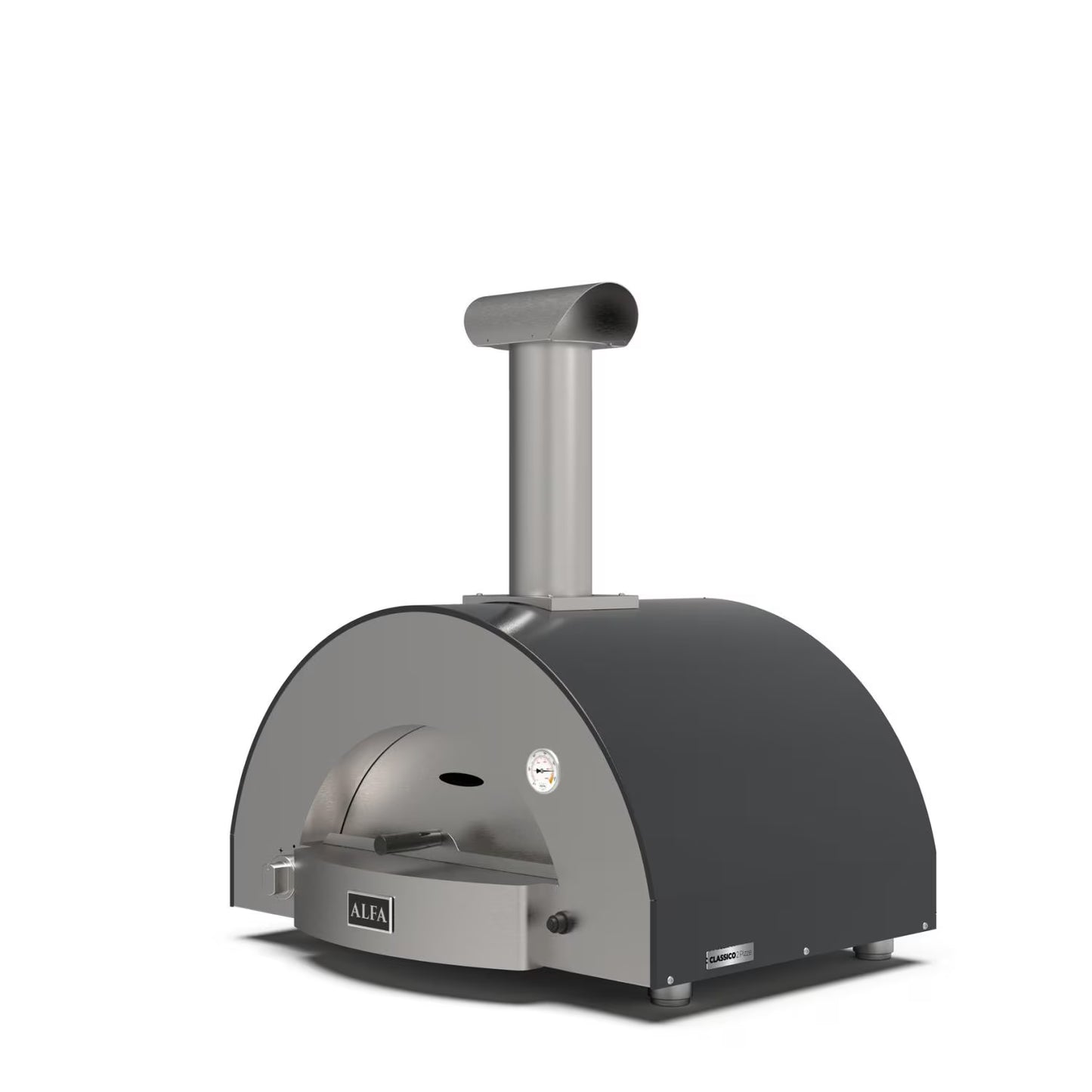 Alfa Classico 2 Pizze; Gas-Fired Pizza Oven. Ardesia Grey Wood Burning Hybrid Kit (Sold Separately)