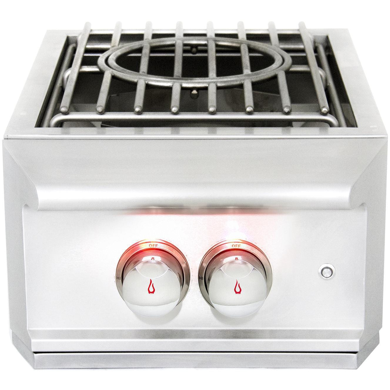 Blaze Professional LUX Built-In High Performance Power Burner w/ Wok Ring & Stainless Steel Lid