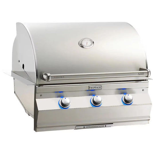 Fire Magic Aurora A660i 30-Inch Built-In Gas Grill with Analog Thermometer