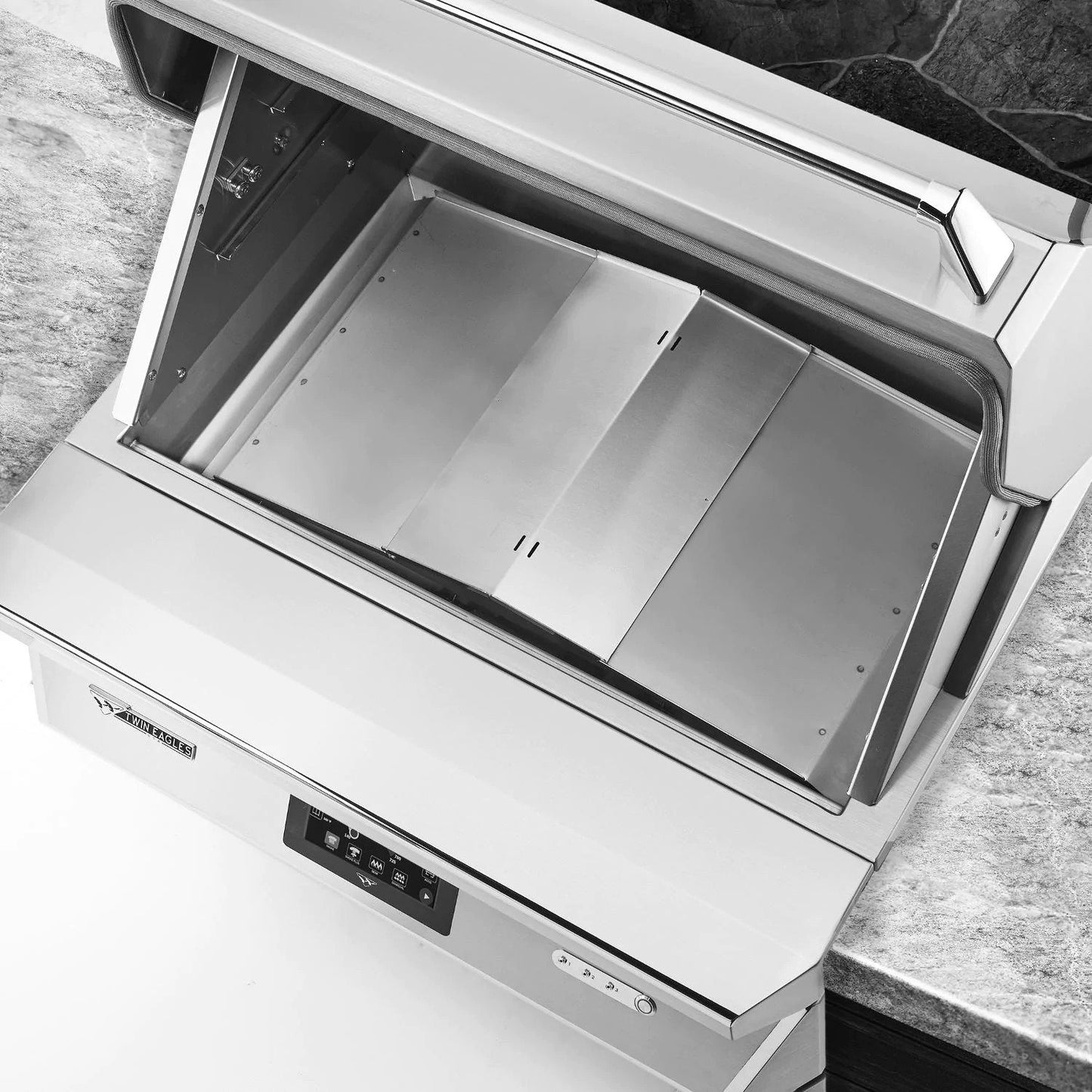 Twin Eagles Wi-Fi Controlled 36-Inch Stainless Steel Pellet Grill and Smoker On Deluxe Cart <br> <img src="https://txgrillguys.com/the-grill-guys-approved/"> image 3