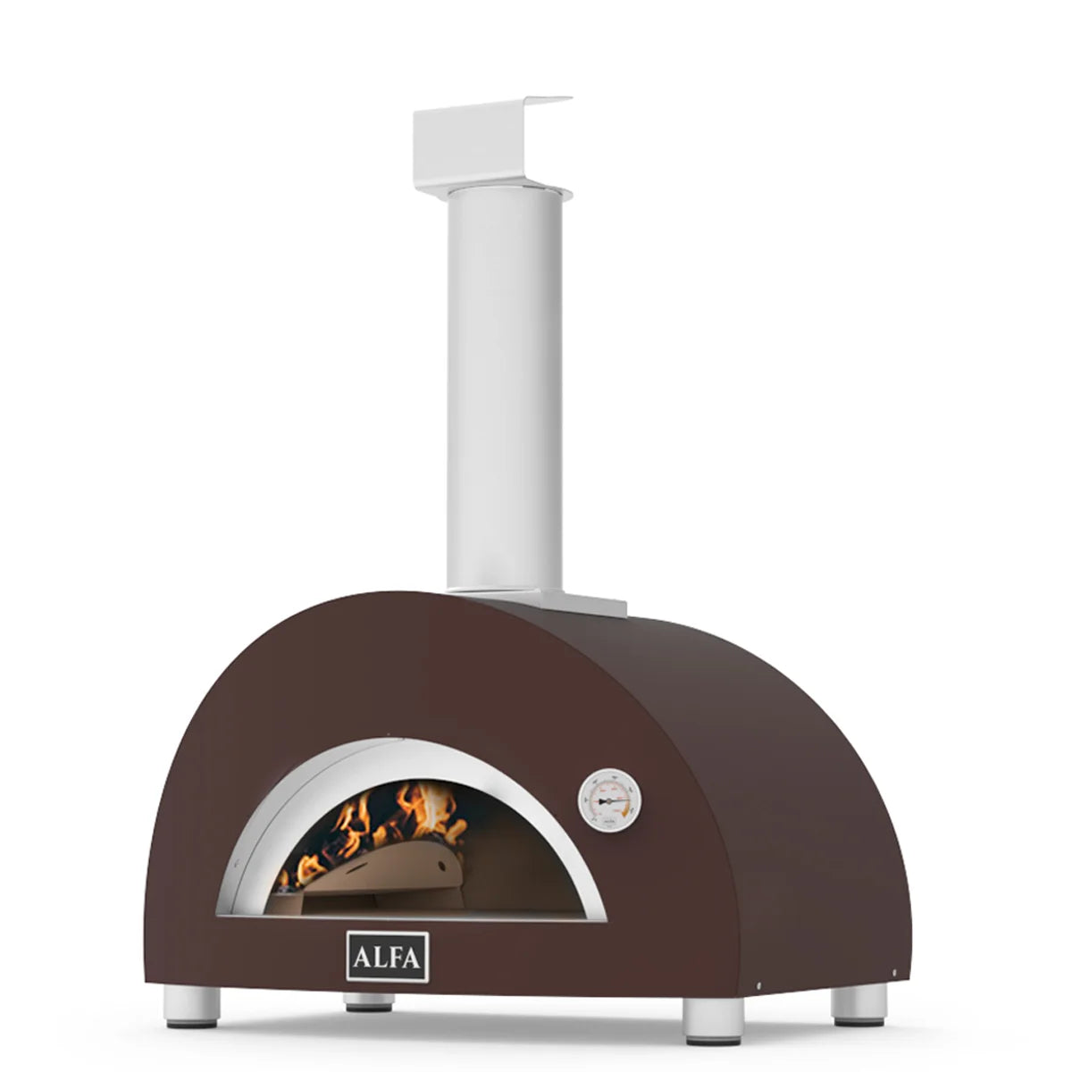 Alfa Moderno Copper 1 Pizze; Gas-Fired Pizza Oven. Wood Burning Hybrid Kit (Sold Separately)