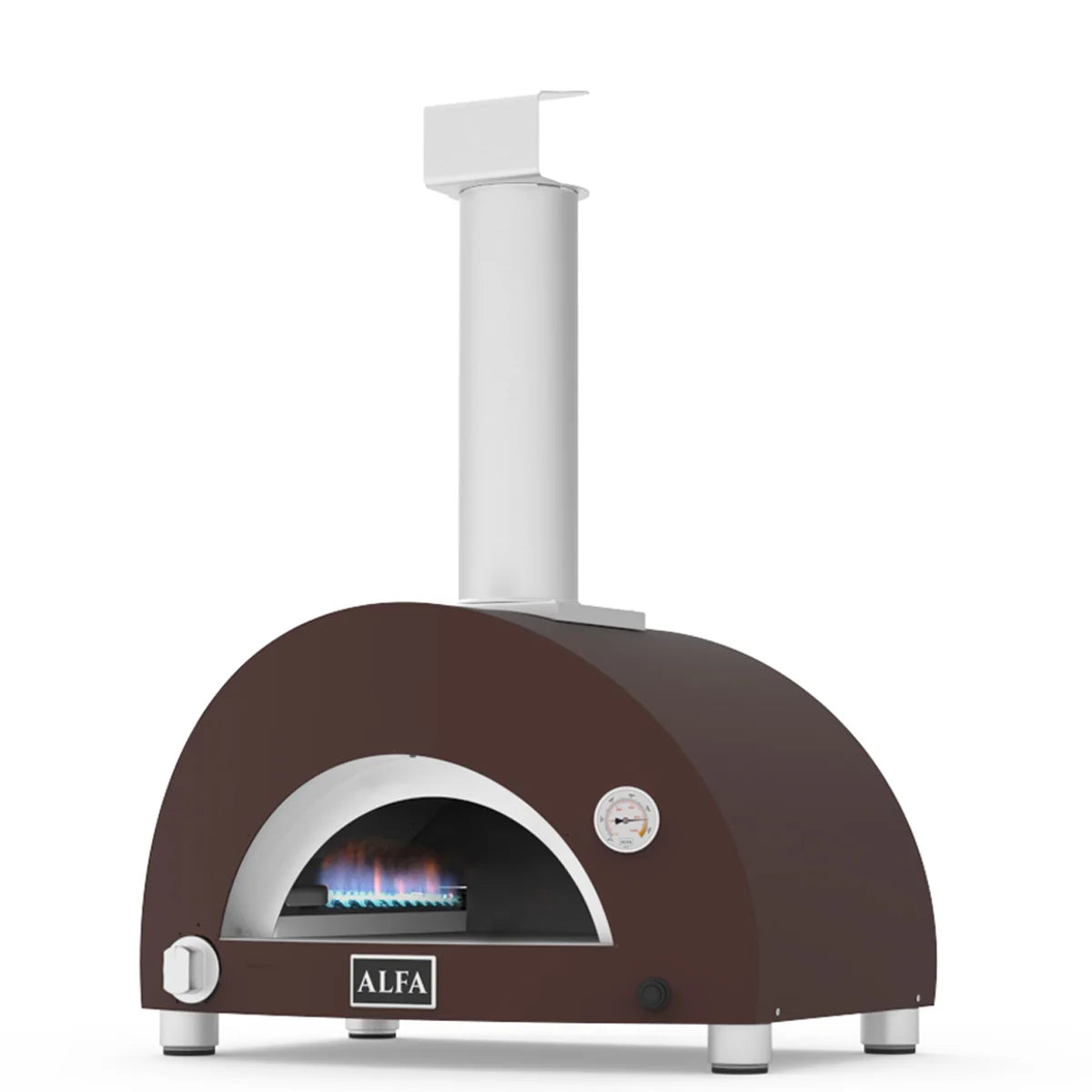 Alfa Moderno Copper 1 Pizze; Gas-Fired Pizza Oven. Wood Burning Hybrid Kit (Sold Separately)